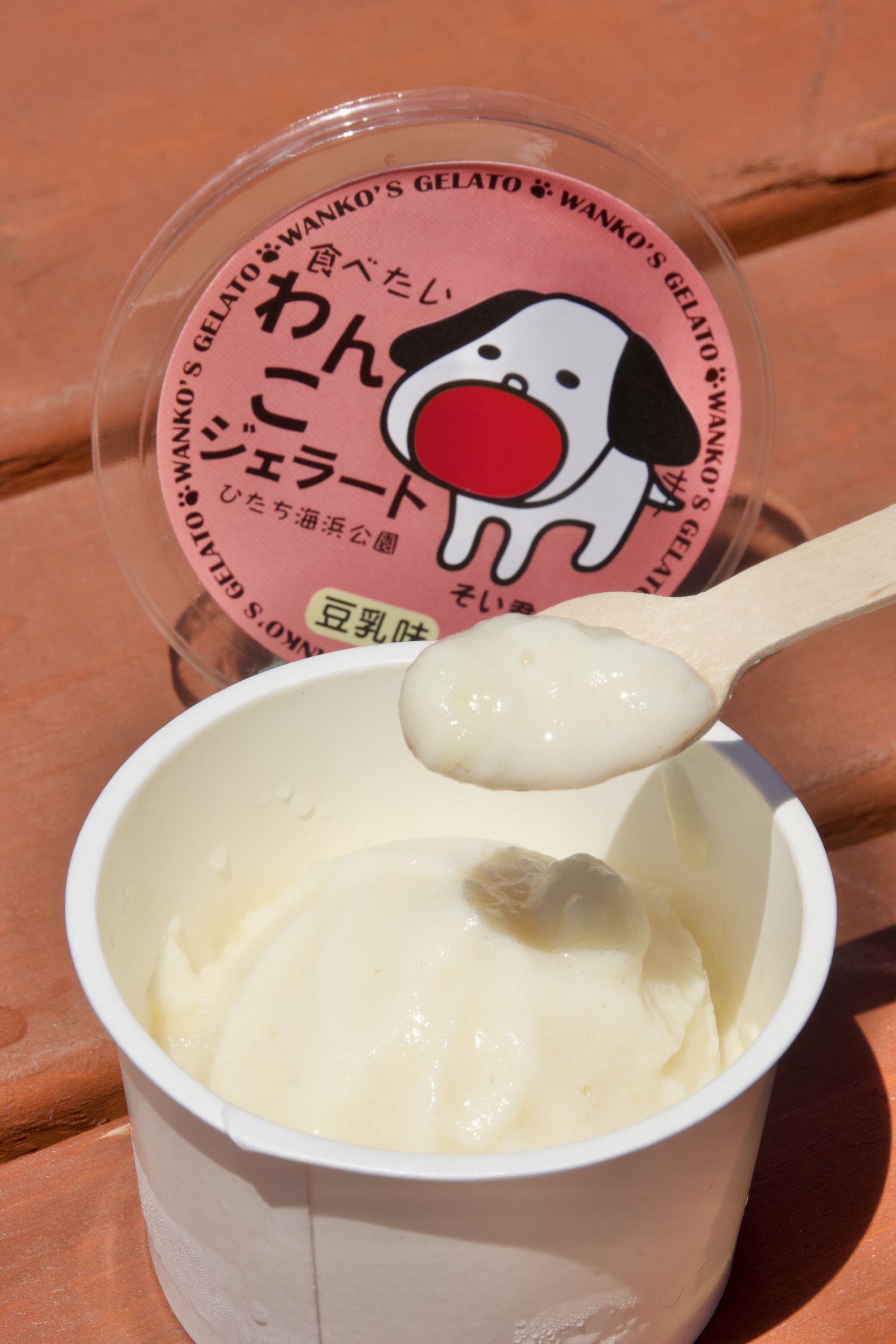 海浜公園のわんこジェラート