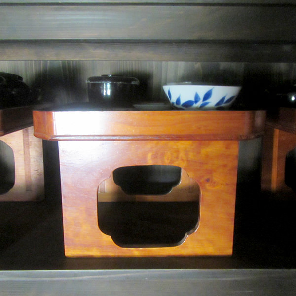 茶の間の民具(お膳)