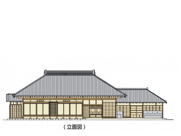 里の家の立面図