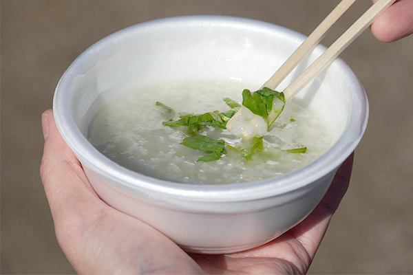 外でぽかぽか_七草がゆ