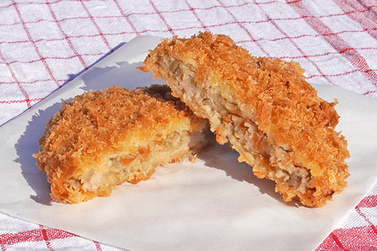 鶏ごぼうメンチ