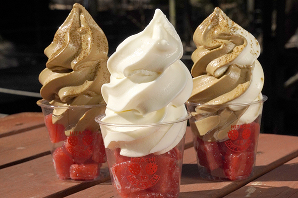 ひたちイチゴTOソフトクリーム1