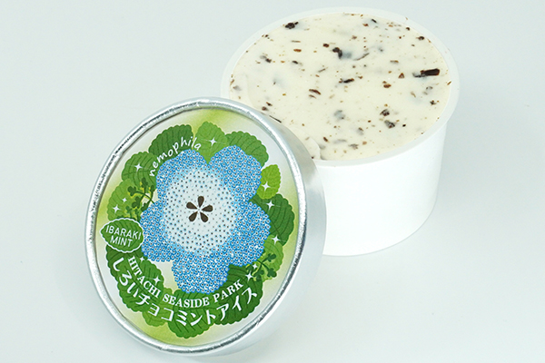 しろいチョコミントアイス