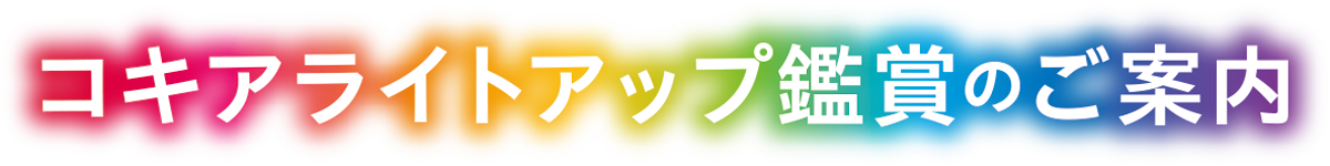 ライトアップ鑑賞のご案内タイトル