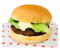 常陸牛入りハンバーグのてりやきバーガー