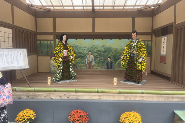 昨年の菊人形