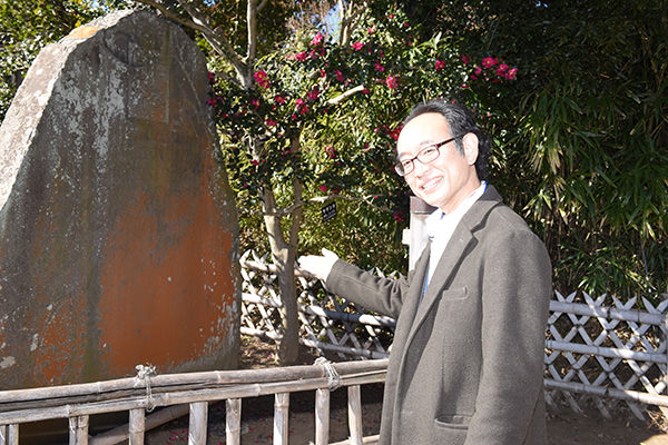 斉昭の文章が刻まれた偕楽園碑